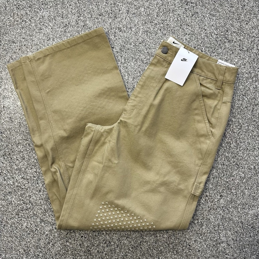 Nike Life Carpenter Pants Mens 32x31 Parachute Beige HJ8478 Heavy Twill Sashiko